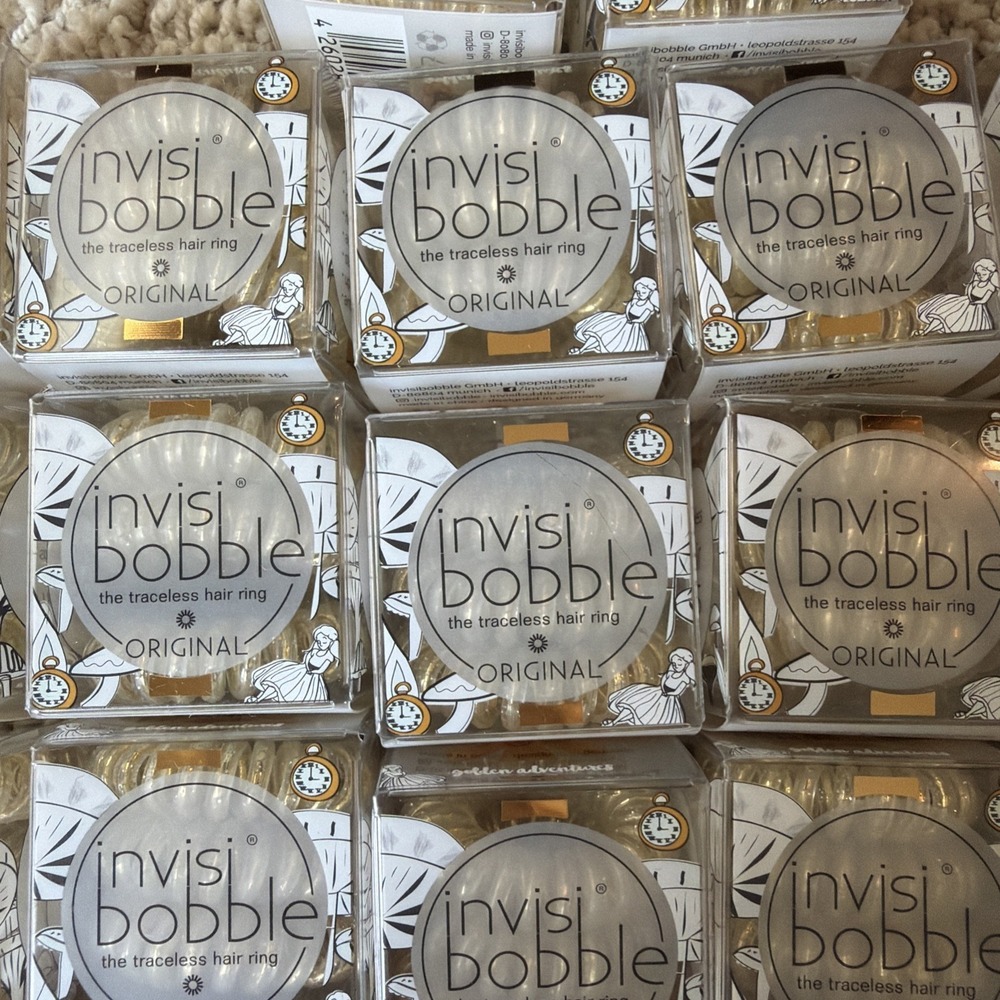 Invisi Bobble The Traceless Hair Ring Box 27 Candy Clear Gold - Picture 2 of 6